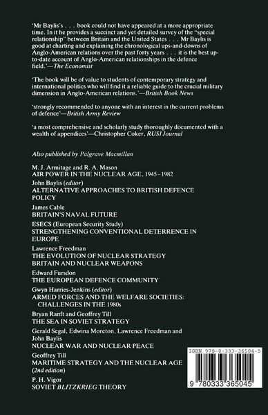 Produktbild: Anglo-American Defence Relations, 1939-84
