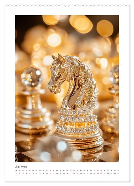 Produktbild: Schachkunst (hochwertiger Premium Wandkalender 2026 DIN A2 hoch), Kunstdruck in Hochglanz