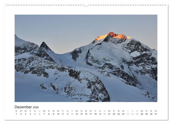 Produktbild: Die sch&ouml;nsten Gipfel der Alpen - Giganten aus Fels und Eis (Wandkalender 2026 DIN A2 quer), CALVENDO Monatskalender