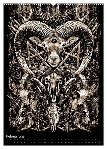 Produktbild: BLOODBOY/DARK ILLUSTRATION (hochwertiger Premium Wandkalender 2026 DIN A2 hoch), Kunstdruck in Hochglanz