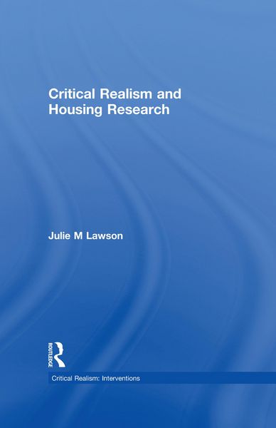 Produktbild: Critical Realism and Housing Research