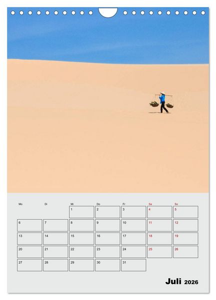 Produktbild: VIETNAM - Mein Urlaubsplaner (Wandkalender 2026 DIN A4 hoch), CALVENDO Monatskalender