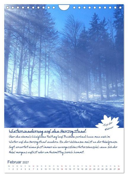 Produktbild: Dahoam erleben! Einmalige Wander-und Naturerlebnisse in Oberbayern (Wandkalender 2027 DIN A4 hoch), CALVENDO Monatskalender