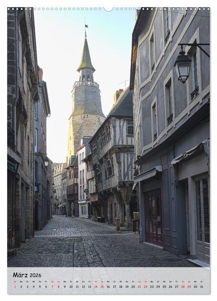 Produktbild: Dinan, die mittelalterliche Perle in der Bretagne (Wandkalender 2026 DIN A2 hoch), CALVENDO Monatskalender