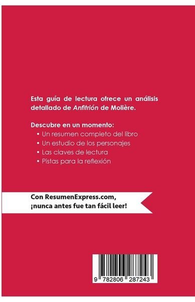 Produktbild: Anfitri&oacute;n de Moli&egrave;re (Gu&iacute;a de lectura)