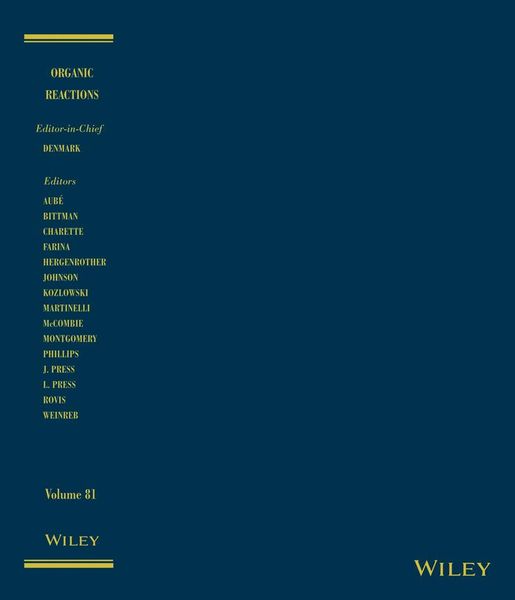 Produktbild: Organic Reactions, Volume 81