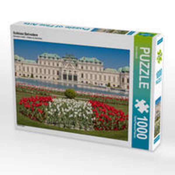 CALVENDO Puzzle Schloss Belvedere | 1000 Teile Lege-Größe 64x48cm Foto-Puzzle für glückliche Stunden
