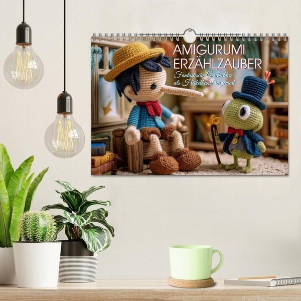 Produktbild: Amigurumi Erz&auml;hlzauber. Fantastische Geschichten als H&auml;kelkunst inszeniert (Wandkalender 2026 DIN A4 quer), CALVENDO Monatskalender