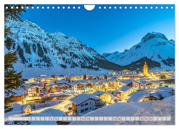 Produktbild: Arlberg - magic of winter (Wandkalender 2026 DIN A4 quer), CALVENDO Monatskalender