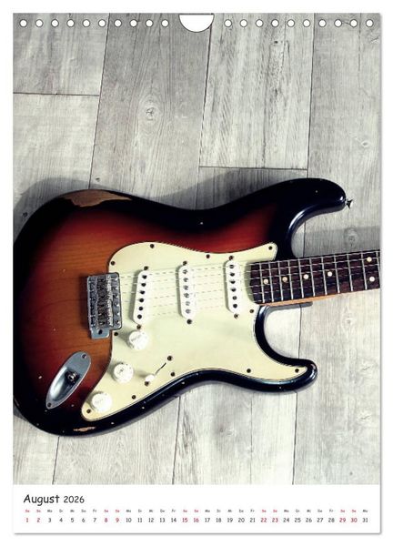 Produktbild: Gitarren Show-Up (Wandkalender 2026 DIN A4 hoch), CALVENDO Monatskalender