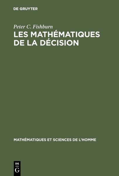 Produktbild: Les math&eacute;matiques de la d&eacute;cision