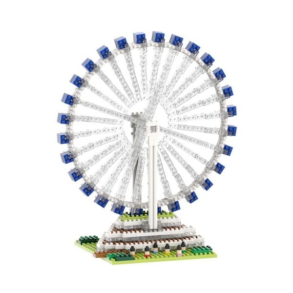 Produktbild: BRIXIES 200064 - Riesenrad, 3D Konstruktionsbausatz aus Ministeinen, 900 Teile