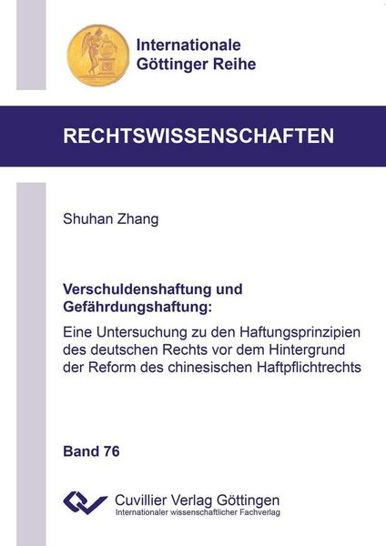 Produktbild: Verschuldenshaftung und Gef&auml;hrdungshaftung