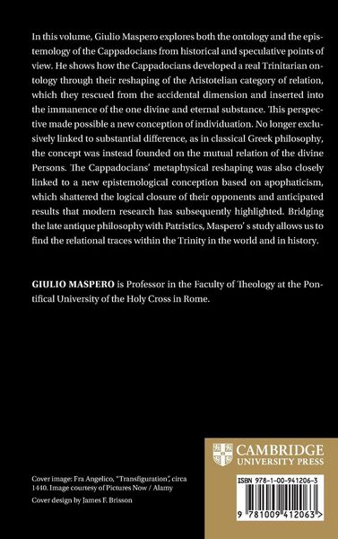 Produktbild: The Cappadocian Reshaping of Metaphysics