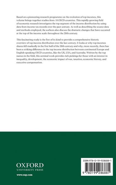Produktbild: Top Incomes Over the Twentieth Century