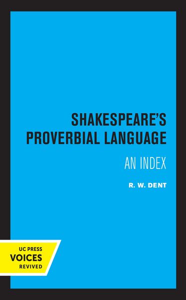 Produktbild: Shakespeare's Proverbial Language