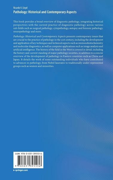 Produktbild: Pathology: Historical and Contemporary Aspects