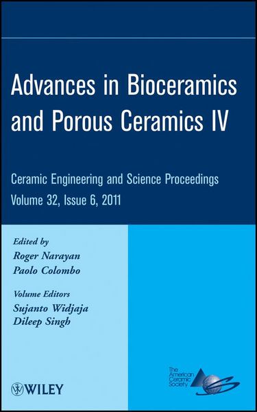 Produktbild: Advances in Bioceramics and Porous Ceramics IV, Volume 32, Issue 6