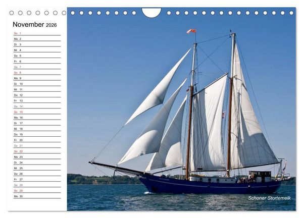 Produktbild: Traditionsschiffe auf der Ostsee (Wandkalender 2026 DIN A4 quer), CALVENDO Monatskalender
