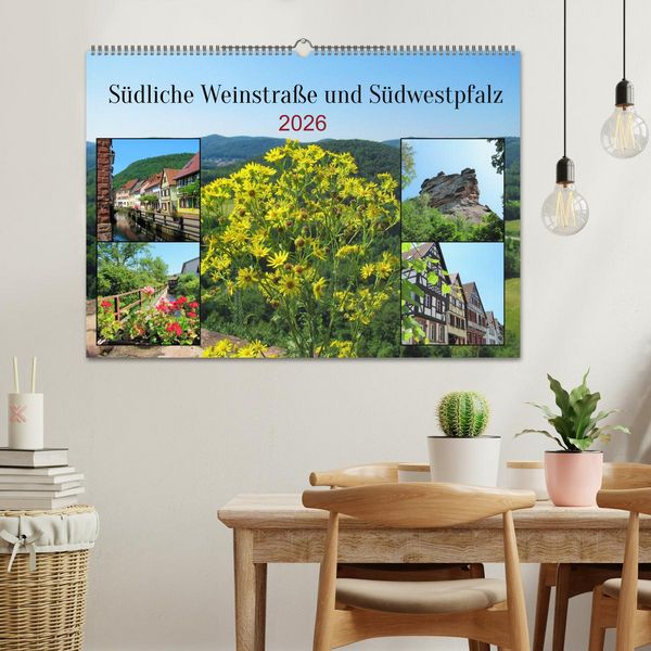 Produktbild: S&uuml;dliche Weinstra&szlig;e und S&uuml;dwestpfalz (Wandkalender 2026 DIN A2 quer), CALVENDO Monatskalender