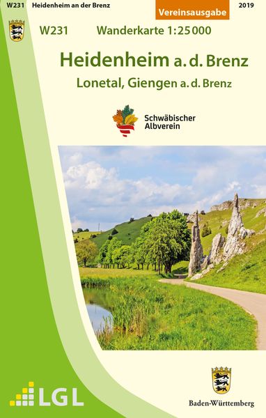 Heidenheim a.d.Brenz - Lonetal, Giengen a.d.Brenz Wanderkarte 1:25.000, Sonstige von , Schwäbischer Albverein, 978-3-920801-99-5