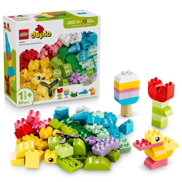 LEGO DUPLO 10479 Classic Bunte Kreativbox, Lern- und Bauspielzeug für ein freies Spielerlebnis