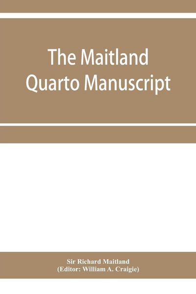 Produktbild: The Maitland quarto manuscript