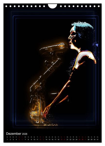 Produktbild: Jazz Ewig (Wandkalender 2026 DIN A4 hoch), CALVENDO Monatskalender