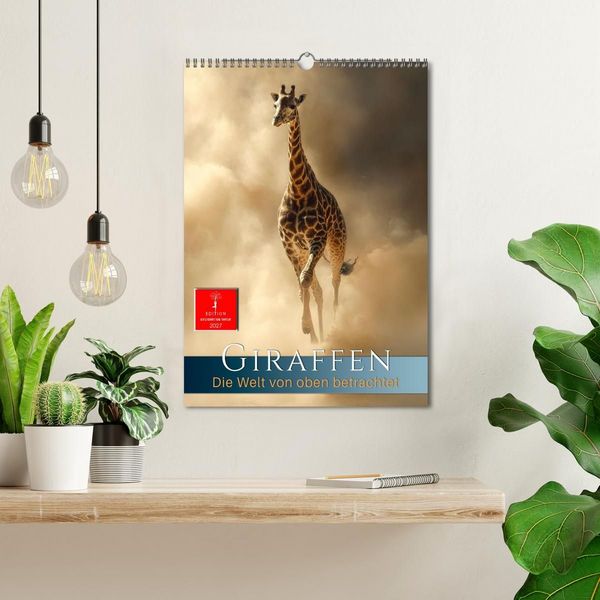 Produktbild: Giraffen - die Welt von oben betrachtet (Wandkalender 2027 DIN A3 hoch), CALVENDO Monatskalender