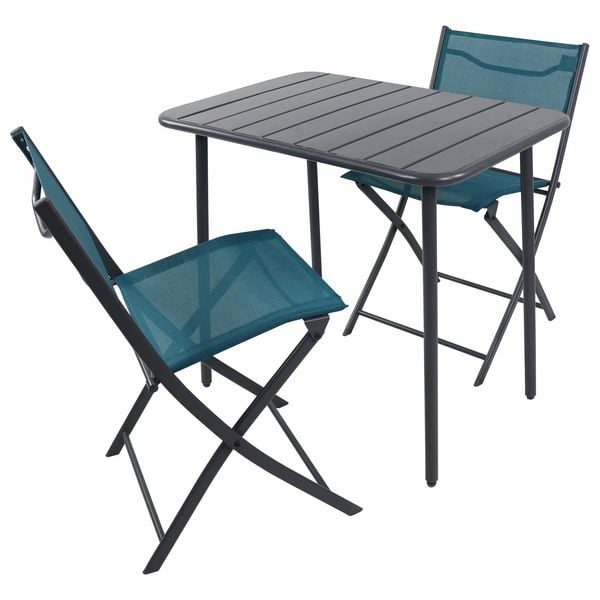 Produktbild: 3 tlg. Bistroset Balkonset Gartenset Metall Sumila
