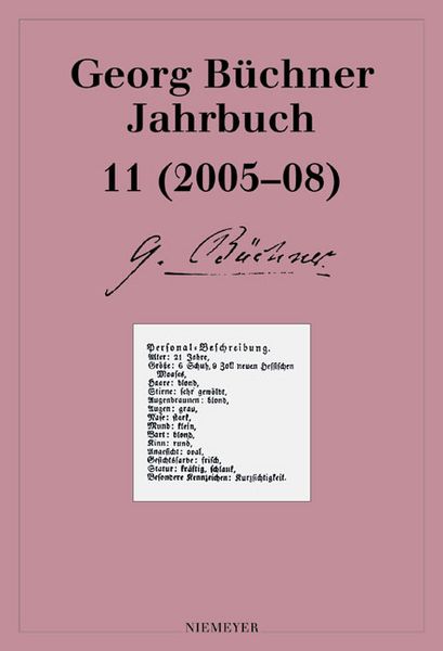 Produktbild: Georg B&uuml;chner Jahrbuch 11