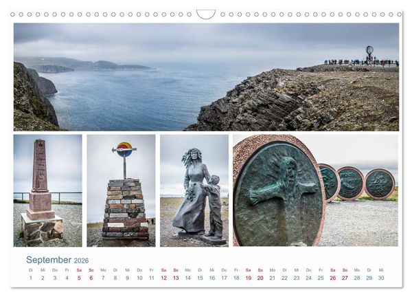 Produktbild: Nordkapp - Norwegens K&uuml;stenlandschaft (Wandkalender 2026 DIN A3 quer), CALVENDO Monatskalender