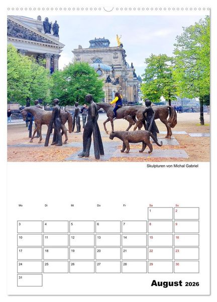 Produktbild: Prachtvolles Dresden (hochwertiger Premium Wandkalender 2026 DIN A2 hoch), Kunstdruck in Hochglanz