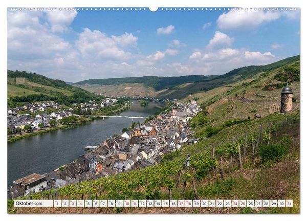 Produktbild: Die Mosel - Landkreis Cochem - Zell (hochwertiger Premium Wandkalender 2026 DIN A2 quer), Kunstdruck in Hochglanz