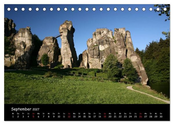 Produktbild: Die Externsteine (Tischkalender 2027 DIN A5 quer), CALVENDO Monatskalender