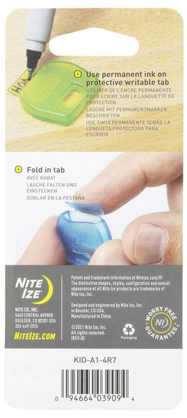 Produktbild: NITE Ize Schl&uuml;ssel-Haltezugsystem NI-KID-A1-4R7 Mehrfarbig 1St.