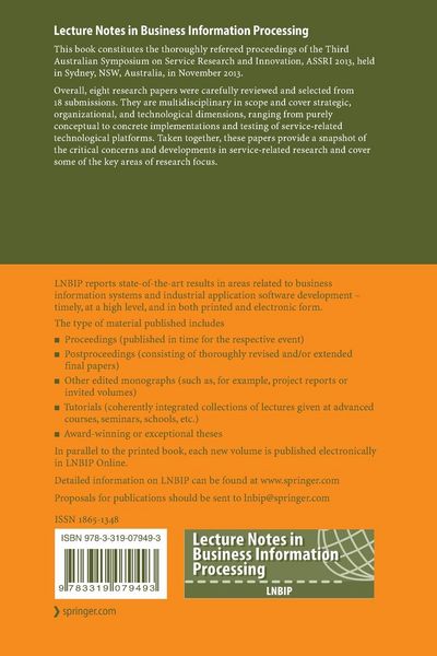 Produktbild: Service Research and Innovation