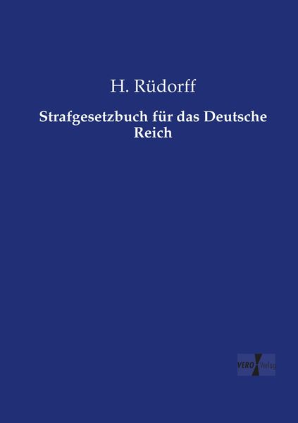 Produktbild: Strafgesetzbuch f&uuml;r das Deutsche Reich