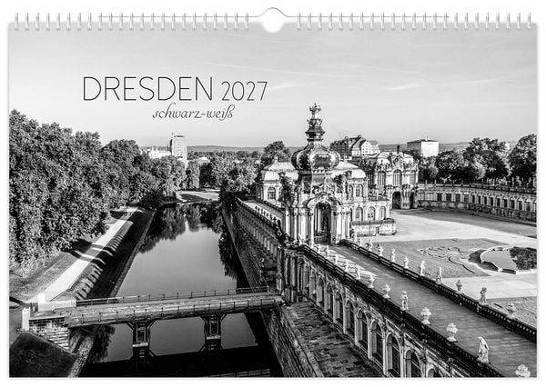 Produktbild: Kalender Dresden schwarz / wei&szlig; 2027