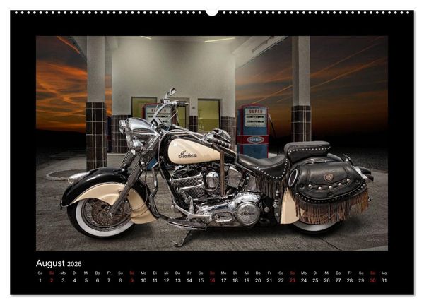 Produktbild: Motorrad-Tr&auml;ume &ndash; Chopper und Custombikes (Wandkalender 2026 DIN A2 quer), CALVENDO Monatskalender