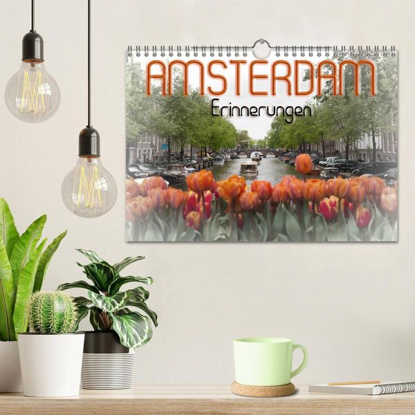 Produktbild: AMSTERDAM Erinnerungen (Wandkalender 2026 DIN A4 quer), CALVENDO Monatskalender