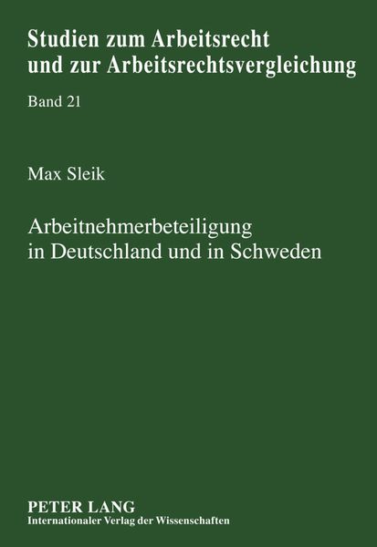 Produktbild: Arbeitnehmerbeteiligung in Deutschland und in Schweden