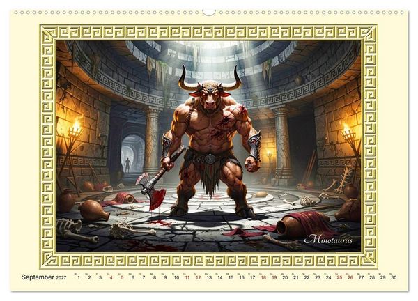 Produktbild: Ungeheuer der griechischen Mythologie (Wandkalender 2027 DIN A2 quer), CALVENDO Monatskalender