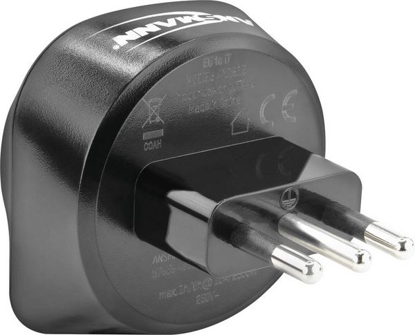 Produktbild: Ansmann 1250-0035 Reiseadapter EU to IT