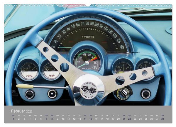 Produktbild: US-Strassenkreuzer (Wandkalender 2026 DIN A2 quer), CALVENDO Monatskalender