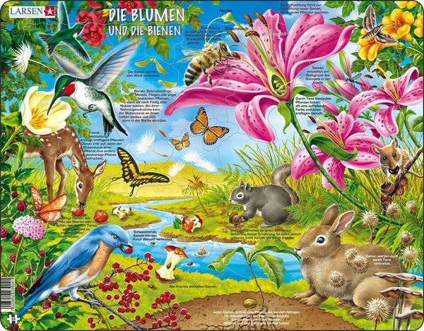 Produktbild: Die Blumen und die Bienen (Kinderpuzzle)