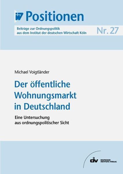 Produktbild: Der &ouml;ffentliche Wohnungsmarkt in Deutschland