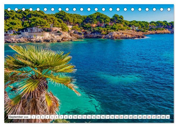 Produktbild: Mallorca - Sch&ouml;ne Impressionen der Insel (Tischkalender 2026 DIN A5 quer), CALVENDO Monatskalender