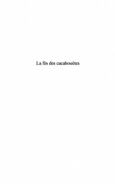 Produktbild: Fin des cacahouetes la
