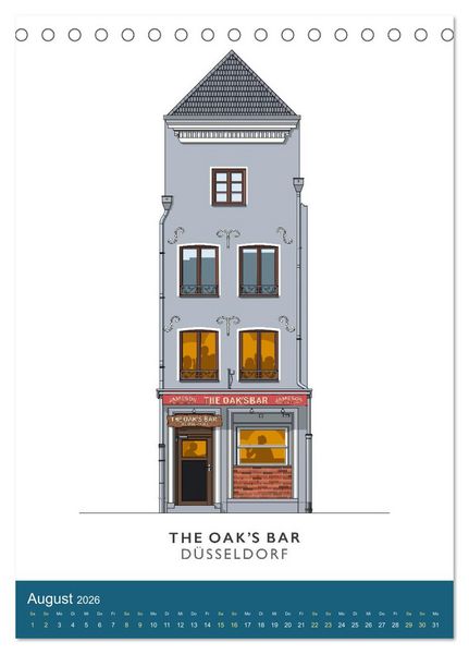Produktbild: PROST! Bars und Kneipen in der D&uuml;sseldorfer Altstadt (Tischkalender 2026 DIN A5 hoch), CALVENDO Monatskalender